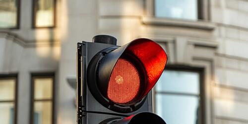 Red traffic light